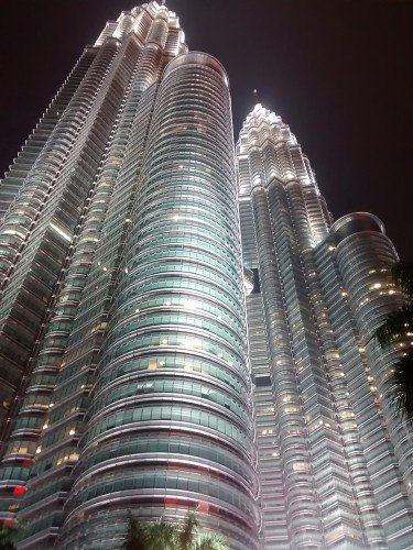 Petronas Twin Towers at night, Malaysia